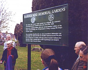 unveiling of plaque memorial gardens